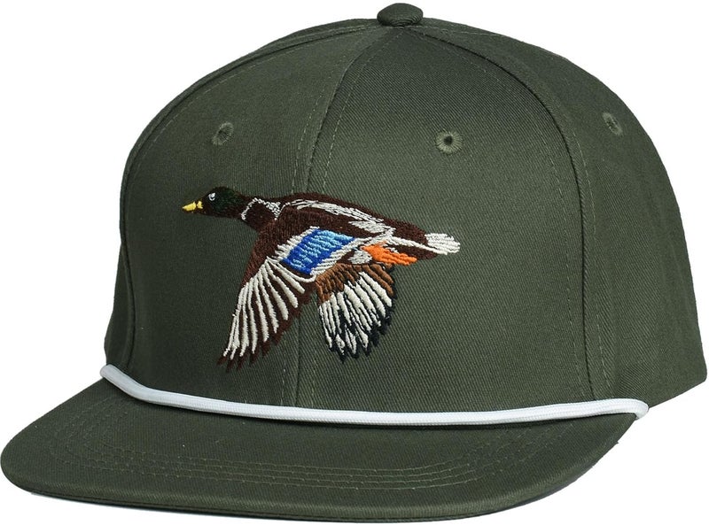 EDTREK Performance Outdoorsman Snapback Truck Hat with Flat Brim - Unique Animal Embroidery - Image 1